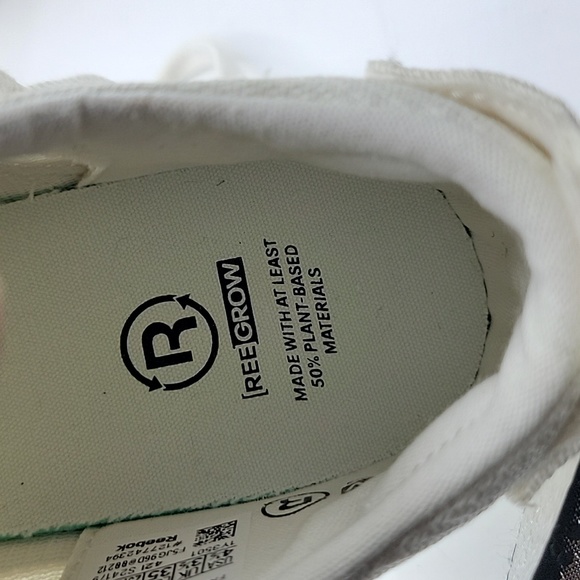 Reebok Big kids Unisex Classic Legacy Grow Shoes | Chalk/Chalk | Size:4.5 - Picture 6 of 10